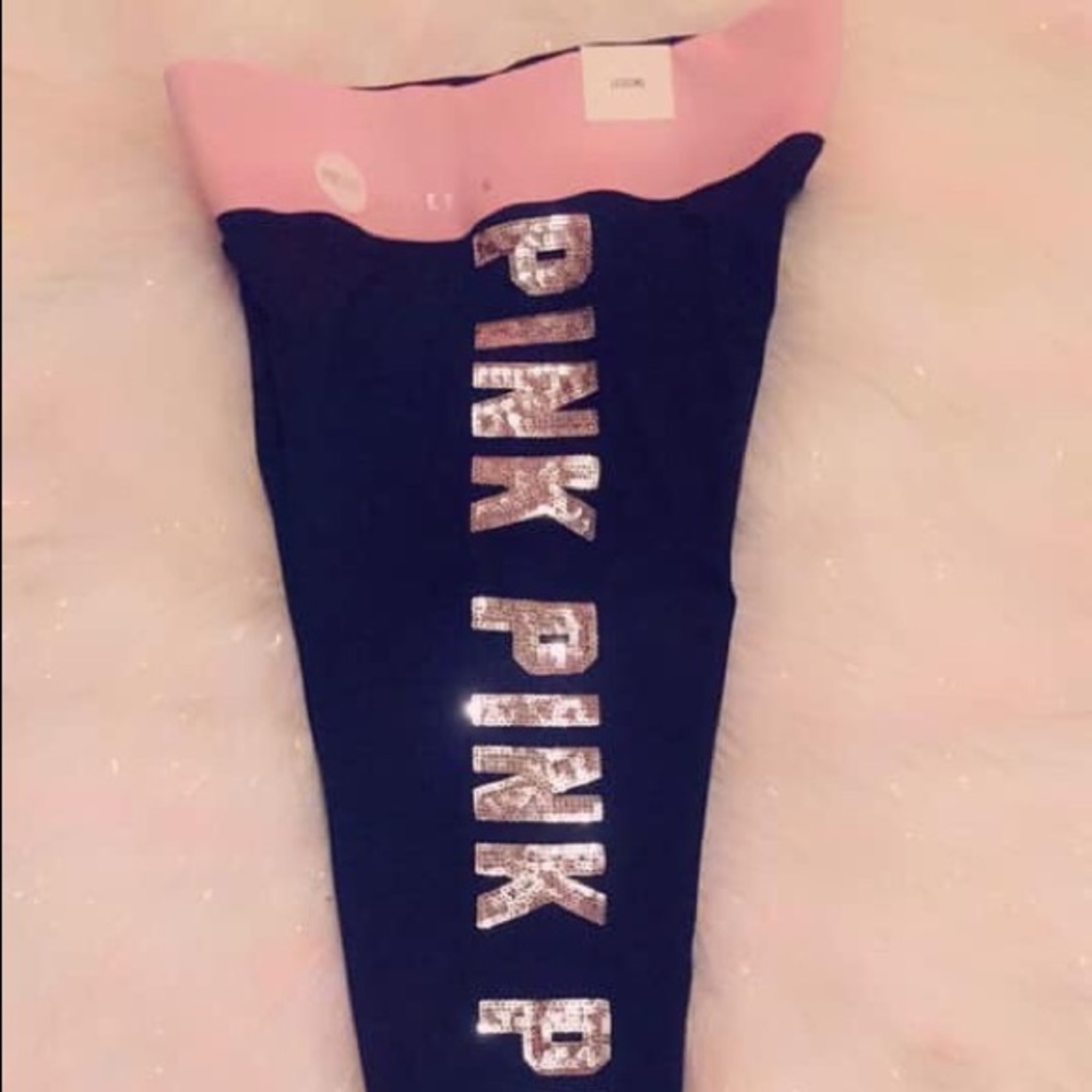 SOLD!!!!!  bling leggings black silver bling